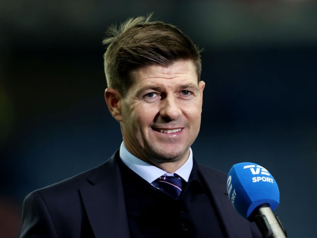 Steven Gerrard battled away a question over reported interest from Newcastle United, saying he's happy and settled as Rangers manager. (BT Sport)