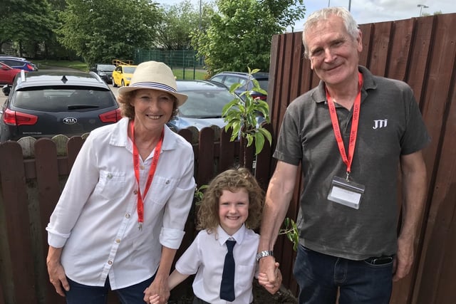 Many grandparents gave their time to the school's new allotment, teaching the pupils the joys of being in the outdoors along the way.