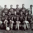 Darren Brookes (second from left, back row) made 223 appearances and scored 12 goals for Worksop.
