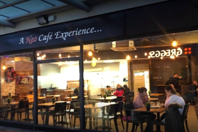 This modern cafe in the Priory Centre was rated 5 on September 7