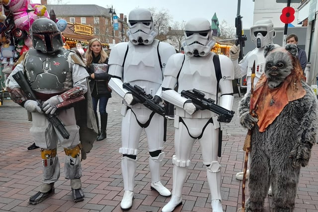 Visitors had the chance to meet characters from Star Wars