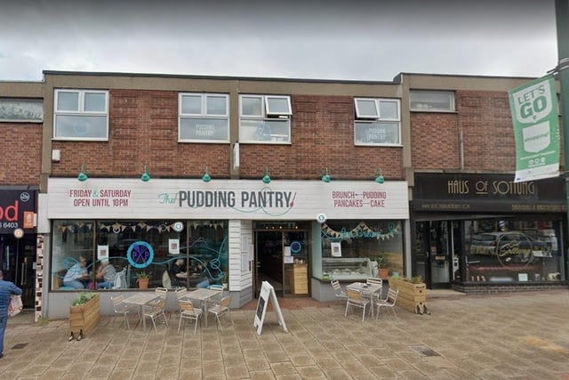 The Pudding Pantry on Mansfield Road, Sherwood. There is also one on Trinity Square, Nottingham, and High Road, Beeston. The BBC said: "It does top-notch savoury pancakes and brunches, but this coffee shop and diner, complete with vintage ice cream cart, is known for its deft baking and desserts. At afternoon tea (from £22.95 per person for adults), the choices include a kids’ menu with homemade biscuits and milkshakes."