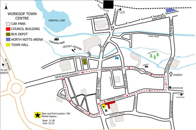 The Mercian Regiment will be taking this route through Worksop.