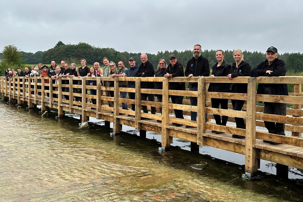 Clumber Park footbridge finally repaired and reopened at Hardwick Ford 
