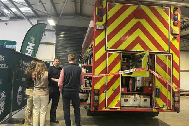 The fire service also attended and sponsored the event