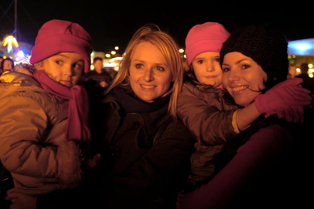 Families watching the firework display at After Dark in 2007