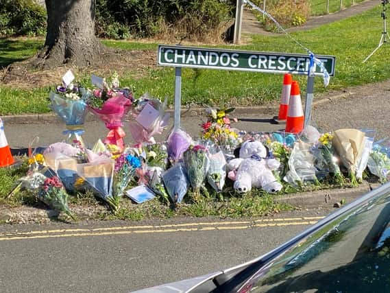 Tributes are continuing to be left in Killamarsh as police investigate the murders of four people. Picture by Brian Eyre.