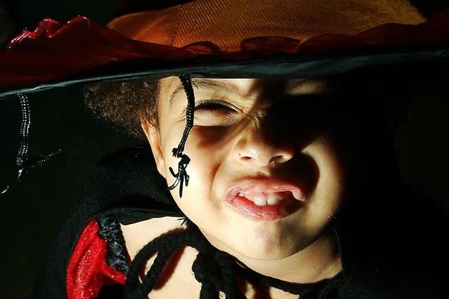 Ruby Robinson gets into the Halloween spirit at the Alphabet House Nursery party, on Newcastle Avenue