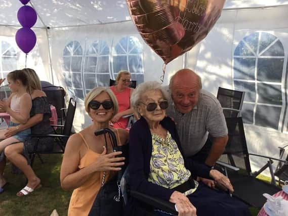 Eileen Harrison celebrated her 100th birthday in style.