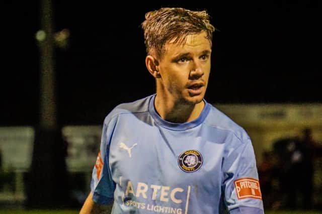 James Baxendale has been made player-coach at Worksop Town. Pic by Lewis Pickersgill.
