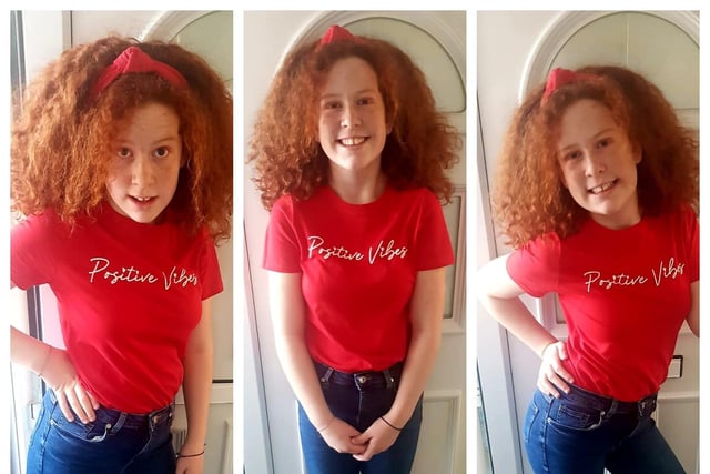 10-year-old Poppy was full of smiles as she helped to raise money for Comic Relief.