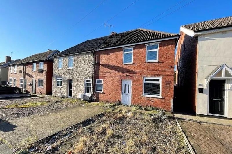 This three-bed home is being sold by auction on February 16 by Auction House with a guide price of £100,000. It is described as an ideal investment property and buy-to-let.
