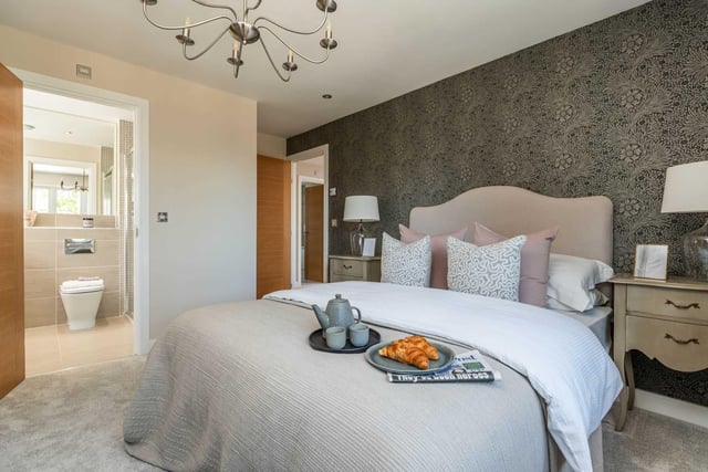 The five-bed home includes two en-suite bedrooms.