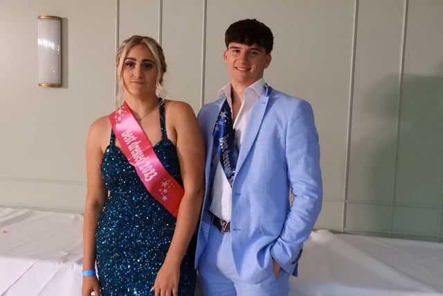 This pair were voted the 'best dressed' students of the year.