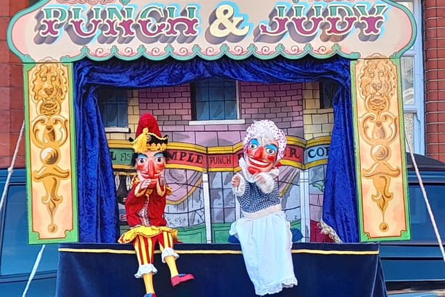 Punch and Judy were a hit with visitors.