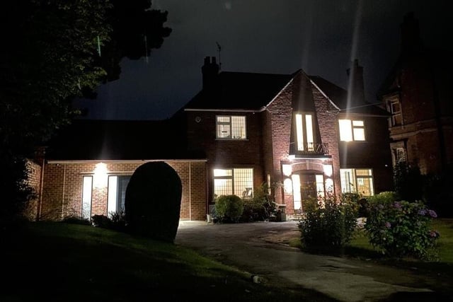 We round off our photo gallery with a shot of the Worksop property shining brightly at night.