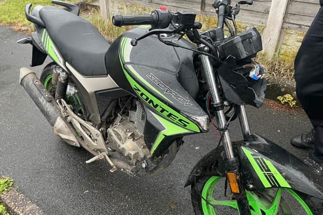 It has been confirmed that the 26-year-old male was driving a motorbike stolen from Bawtry.