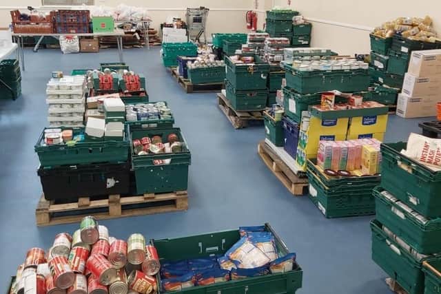 Food supplies at the Worksop centre