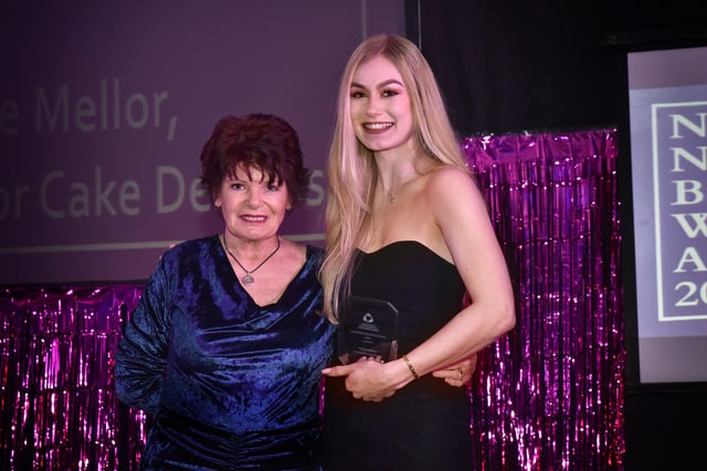 The Young Businesswoman award for 2022 went to Nicole Mellor, owner of Nicole Oliva Cake Designs and was presented by Dawn Cragg MBE.