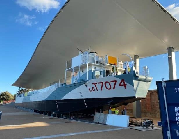 The only one of its kind to survive, the tank took men and supplies to and from shores during World War II and has been restored to its former glory thanks to a conservation project by The National Museum of the Royal Navy and the newly opened D-Day Story museum in Portsmouth.