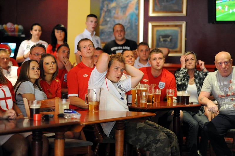 Fans at the Liqourice Gardens, in Newcastle Street, Worksop don't look happy.
