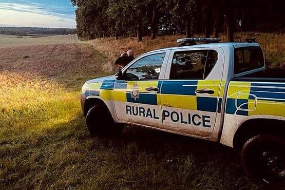 Police officers have been across Bassetlaw as part of a week of action against rural crime. Photo: Nottinghamshire Police