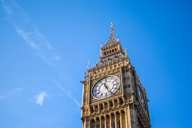 The 96-metre-tall Elizabeth Tower also known as Big Ben, has been under renovation since 2017.