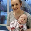 Three-year-old George and mum Hanna receive vital support from Bluebell Wood, North Anston.