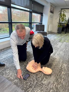 CPR and defibrillator training recently.