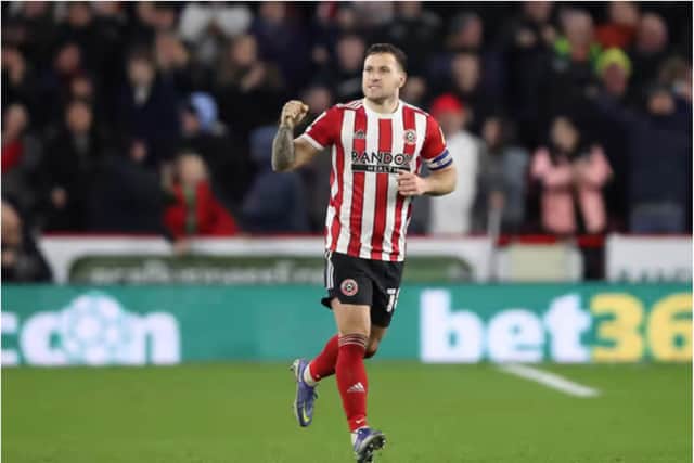 Sheffield United captain Billy Sharp was attacked by a Nottingham Forest fan last night (Photo: George Wood/ Getty Images)