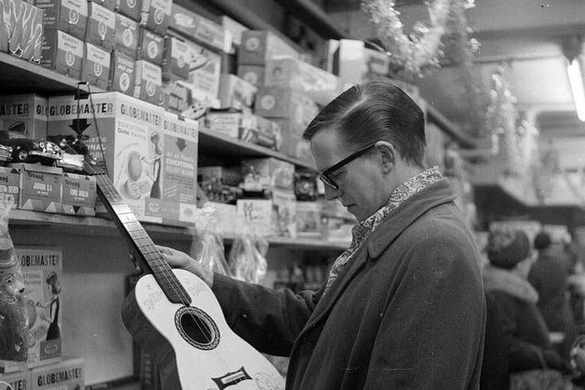 Christmas shopping in Expressions Department Store in December 1962.