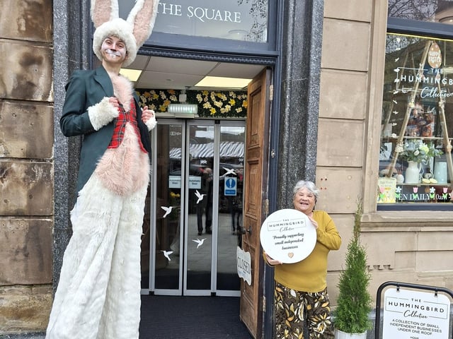 The Easter Bunny stopped off at Hummingbird Collective in The Square.