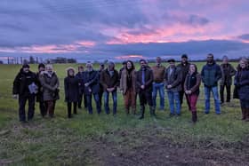 Farmers with Rother Valley MP Alexander Stafford and Victoria Prentis, MP and minister of state in the Department for Environment, Food and Rural Affairs.