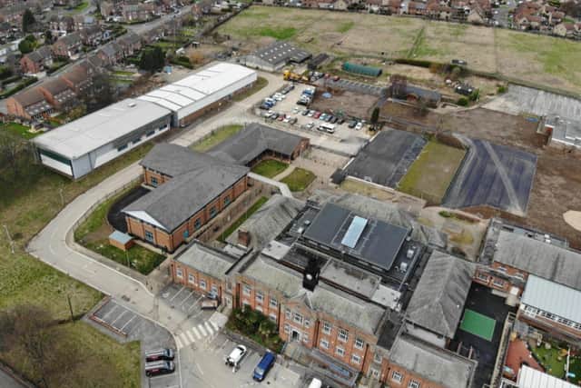 An aerial view of the new Elements Academy, in Dinnington.