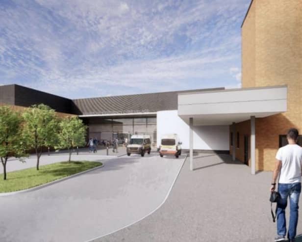 An artist impression of the new development at Bassetlaw Hospital, in Worksop.
