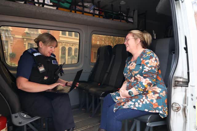 All PCSOs in Nottinghamshire are getting laptops to enable to stay out on the streets longer. Photo: Nottinghamshire PCC