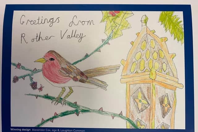 2020's Christmas card competition winner by 8-year-old Alexander Cox.