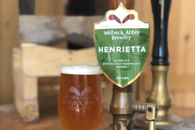 Welbeck Abbey Brewery's Henrietta golden ale