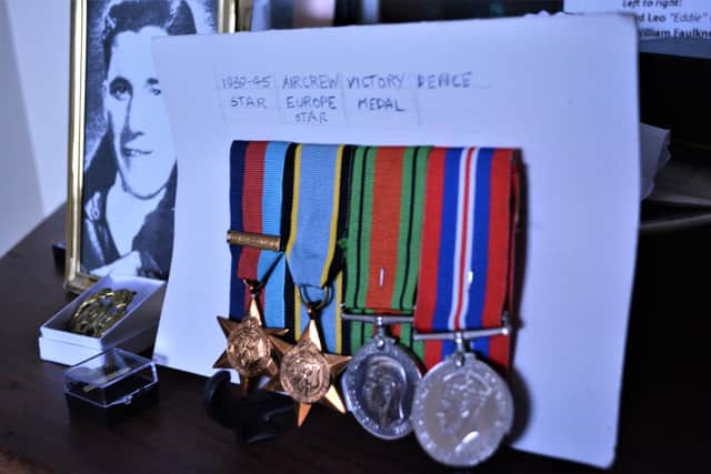 Eddie Humes's war medals.