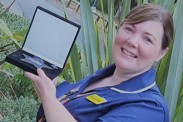 Danielle Thompson has been awarded a Cavell Star Award for her work as a team leader of the North Notts cardio-respiratory team.