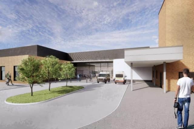 An artist impression of the improvements at Bassetlaw Hospital, in Worksop.