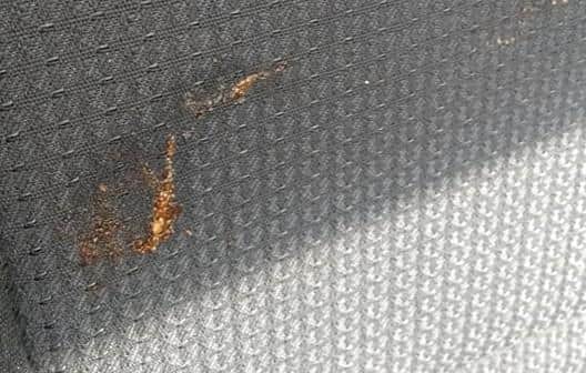 The Tikka wrap stained shocked Nicola's upholstery