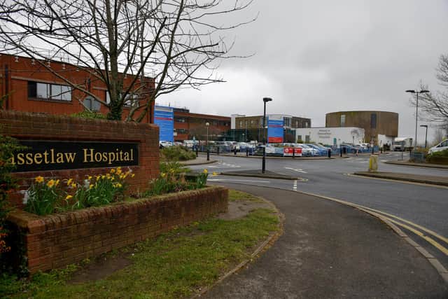 The accident and emergency department at Bassetlaw Hospital, in Worksop, was closed this morning.