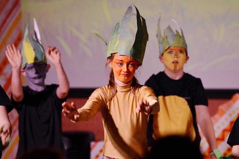 Langold Dyscarr Community School pupils perform their production of The Lion King.