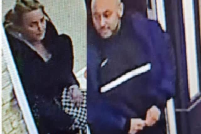 British Transport Police officers want to speak to this man and woman.