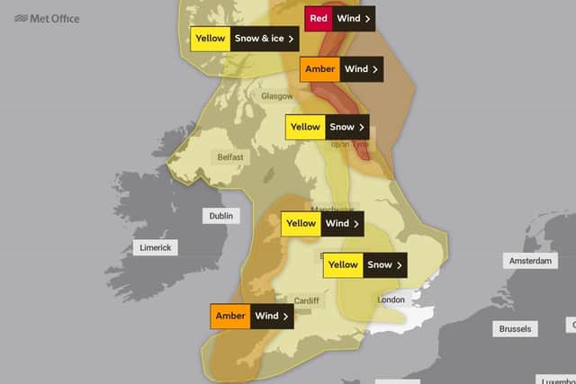 The Met Office have issued weather warnings for strong winds and rain this weekend.