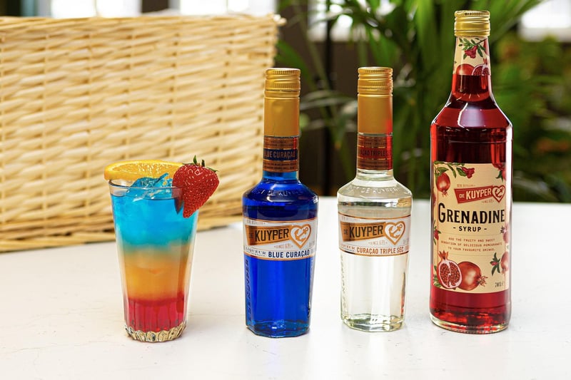Show your colours at your next summer party with the Rainbowful of Pride cocktail from De Kuyper this summer. Made especially for Pride month, this eye-catching drink uses De Kuyper’s Blue Curaçao (available at Morrisons),  Triple Sec (available at Morrisons) and Grenadine (available on Amazon), making it taste as good as it looks and will bring joy to everyone’s plans this summer.