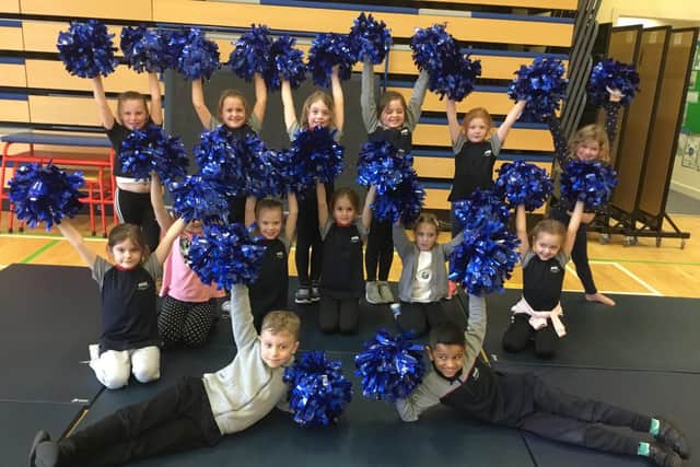 KS1 cheerleading club at Sparken Hill Academy