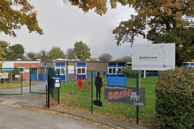 Bracken Lane Primary Academy, Retford, is over capacity by 0.5%. The school has one extra pupil on its roll.