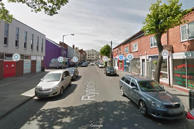 The incident happened in Ryton Street, in Worksop town centre.